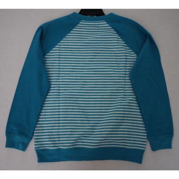 Central Park Active 15102 Women's Sz L Teal Striped L/S Lounge Yoga Shirt $58 - Picture 8 of 9